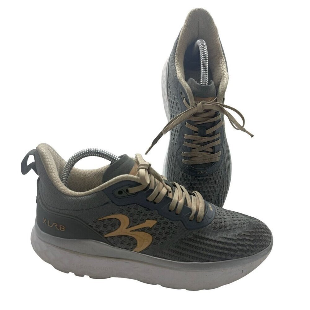 GDEFY Gravity Defyer XLR 8 Comfort Gray Running Shoes Women's Sz 10 TB9034FGP-M